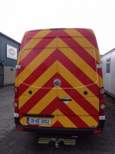 Hazard Sticker On Van