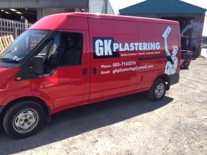 GK Plastering Van Graphic